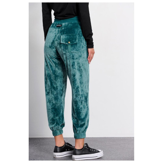 Bodytalk Γυναικείο παντελόνι φόρμας Jogger High-Waisted Velvet Sweatpants